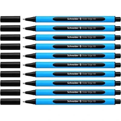 Image de Schneider Slider Edge (Pointe extra large (XB)) Lot de 10 Stylos, Encre noir indélébile