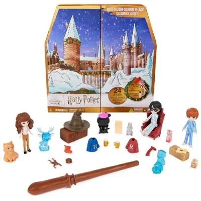 Image de WIZARDING WORLD Harry Potter Calendrier de L&#039;Avent 2023 pour Noël Avec 24 Surprises, Figurines et Accessoires Exclusifs Jouet Enfant 6 Ans +