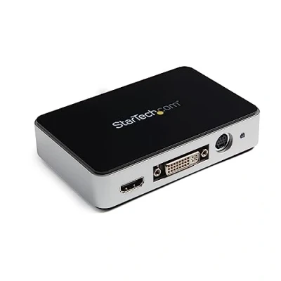 Image de StarTech.com Boîtier d&#039;acquisition vidéo HD USB 3.0 Enregistreur HDMI / DVI VGA Composant 1080p 60fps (USB3HDCAP)