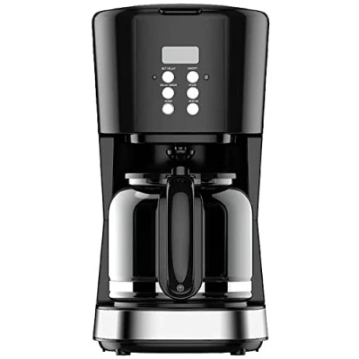 Image de Sogo SS 5670 Cafetière noire avec pichet en verre, fonction de conservation la chaleur