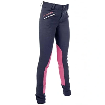 Image de HKM Pantalon My First Bleu foncé/Rouge foncé 140