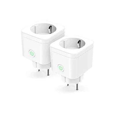 Image de Refoss Prise Connectée Mini (Type F), Intelligente Compatible avec Alexa et Google Home, Programmable, Lot de 2 WiFi Contrôle à Distance, Vocal Fonction Temps