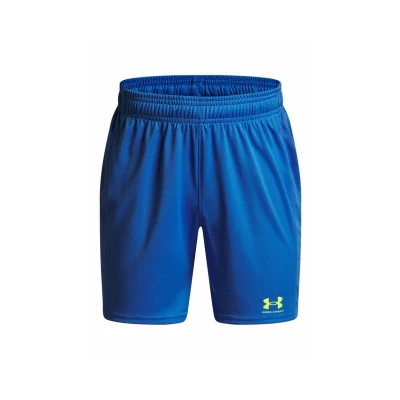 Image de Under Armour Short UA B&#039;s Ch. Knit Bleu Atlantis/Jaune Haute visibilité YXS