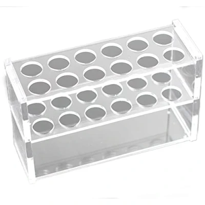 Image de Preamer Support de Tubes à essai en Acrylique Transparent pour 10 ML