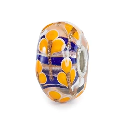 Image de Trollbeads Collection automnale Perles en verre Motif pattes d&#039;amour, taille unique, Verre, Pas de gemme