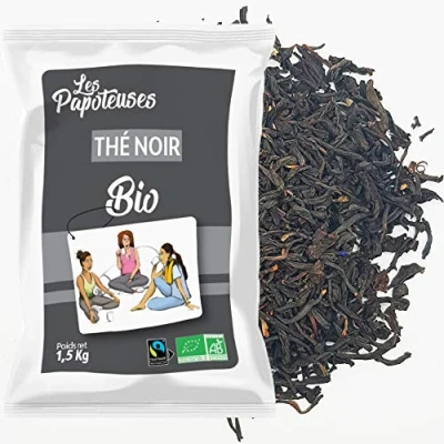 Image de LES PAPOTEUSES Thé Noir bio en feuilles entières 1,5 kg de Chine vrac Certifié biologique &amp; Commerce équitable