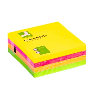 Image de Q Connect Neon rapide 75x75mm Note Cube