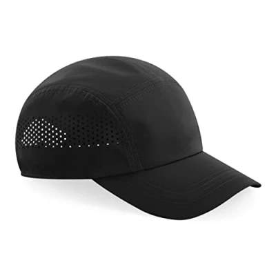 Image de Beechfield Casquette technique de course B188, Noir , Taille Unique