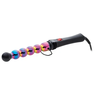 Image de GAMMAPIU&#039; Fer À Friser Onduler Professionnel Iron Bubble Rainbow, Vagues Larges Et Étroites, Pointe Résistante Chaleur, Flou De Mouvement Long, Réduction L&#039;électrostaticité, Style, Prise Italienne
