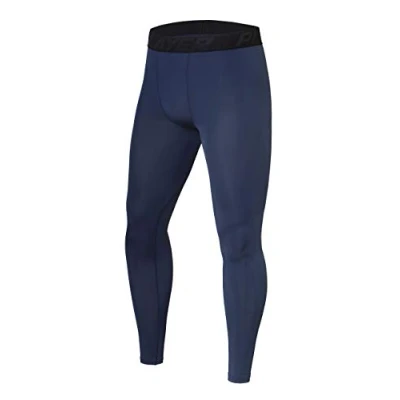 Image de PowerLayer Legging Couche de Base pour Le Sport Bas Compression Running Homme Bleu Foncé, XXL