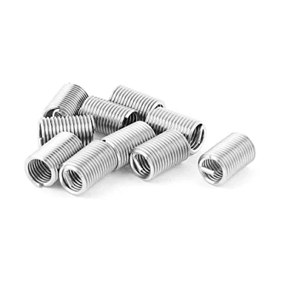 Image de sourcingmap Filet rapporté Insert Fileté Filetage Réparation Acier Inoxydable 304 M6 x 1mm 2D 10Pcs