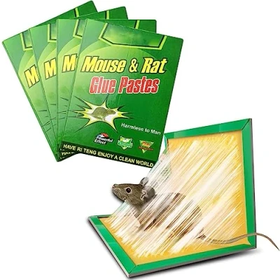 Image de ALLBASA Piege a Souris, Rat,Colle Souris Attrape Anti Plaques Collantes de glu Rat (20pcs)