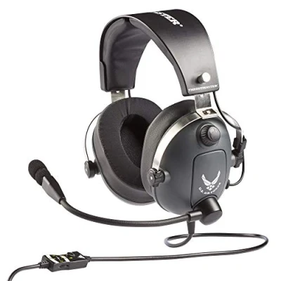 Image de Thrustmaster T.Flight US Air Force Edition Casque de jeu haute précision avec fonctionnalités audio avancées pour PC, PS4, PS5, Xbox One, Series XS et Switch