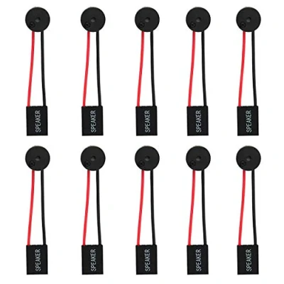 Image de ICQUANZX PC Carte mère Interne Haut Parleur Piezo BIOS Alarme Buzzer pour Arduino Computer Case DIY (Pack de 10)