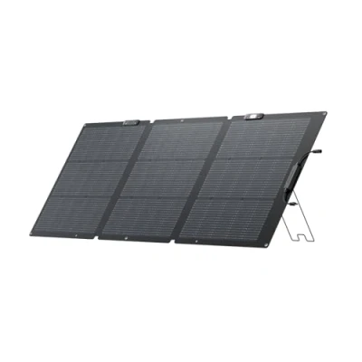 Image de ECOFLOW Panneau Solaire Portable 160W pour Centrale Électrique, Chargeur Pliable Pouvant être Chaîné avec Support Réglable, Indice d&#039;Étanchéité IP67, l&#039;Extérieur, en Camping, Traditionnel