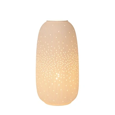 Image de Lucide FLORES Tischlampe Ø 17,5 cm 1xE14 Weiß
