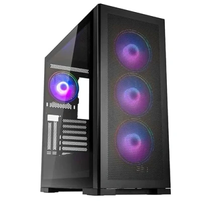 Image de Kolink Unity Meshbay ARGB Midi Tower, Tempered Glass Schwarz