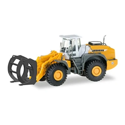 Image de herpa Liebherr Other License Chargeuse sur Roues L580, grumier avec Godet, Pelle, Camion, modèles réduits, Objet de Collection, Plastique échelle 1:87, 306843