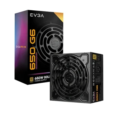 Image de EVGA SuperNOVA 650 G6 Alimentation PC, 80 Plus Gold 650W, Entièrement Modulaire, 10 Ans de Garantie, Comprend Power ON Self Tester