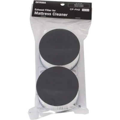 Image de Woozoo, Lot de 2 filtres d&#039;évacuation, Élimine 95% des particules 0,3m, Acariens, allergènes et poussières, Grade filtre F9, Pour IC FAC2 Quilt Cleaner Exhaust Filter CF FH2 Noir