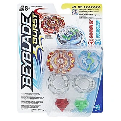 Image de Hasbro BEY Blade C2358EL2 Burst Evolution Gainon G2 and Doomscizor Lot de 2