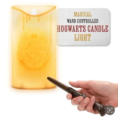 Image de Paladone Hogwarts Candle Light with Wand Remote Control, Officially Licensed Harry Potter Merchandise