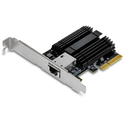 Image de TRENDnet TEG 10GECTX Carte réseau Interne Ethernet 10000 Mbit/s Vert, Gris One Size