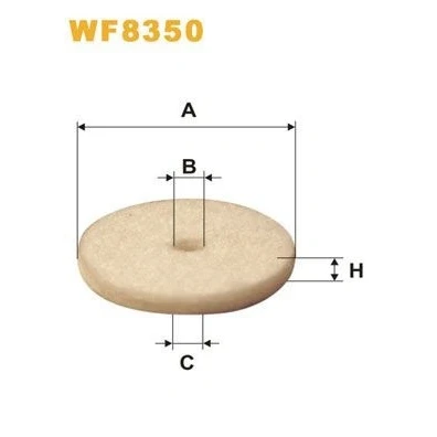Image de WIX FILTERS WF8350 Filtre à Carburant Cartouche filtrante