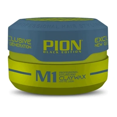 Image de Pion Professional Hair Styling Wax Series 150 ml Tenue durable, texture et volume, usage quotidien, pour tous les types de cheveux (150 (lot 1), argile M1