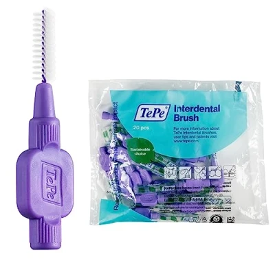 Image de TePe brossettes interdentaires Original Nettoyage facile des espaces 1 x 20 Diamètre 1.1mm Violet