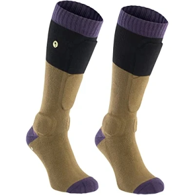 Image de Ion Chaussettes de Tibias VTT BD Marron Taille 39 42