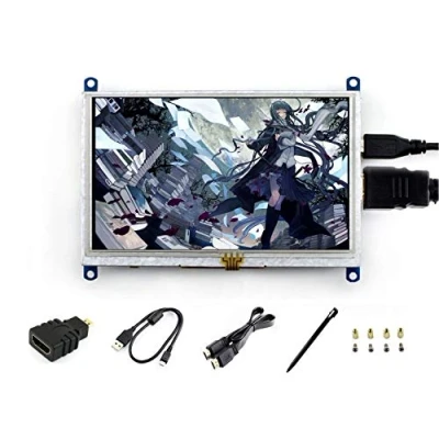 Image de IBest 5 inch TFT LCD Display B 800x480 Raspberry Pi Resistive Touch Screen HDMI Monitor for BB Black Support Raspbian Ubuntu Kali Retropie Win10 IOT/ /8.1/8/7