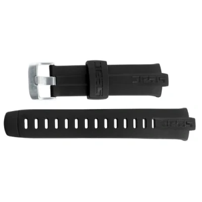 Image de SEAC Action Dive and Freediving Computer Replaceable Strap, Silver Buckle Sangle de plongée avec Boucle argentée Mixte bébé, Noir/Bleu, Taille Unique