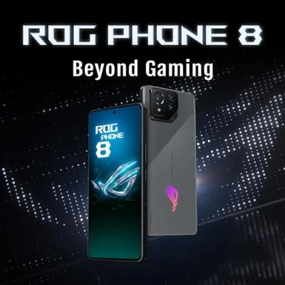 Image de ASUS ROG Phone 8, Gris Rebel, 12Go RAM 256Go Stockage, Snapdragon 8 Gen 3, 6,78’’ AMOLED 165Hz, Caméra Gimbal 50MP, Version EU Officielle