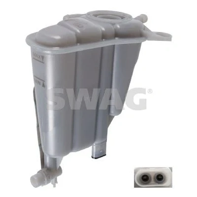 Image de SWAG 30 10 3428 Vase d&#039;Expansion sans couvercle, avec tôle anti thermique, capteur AUDI: Q5, A4 B8 Berline, A5 Coupe