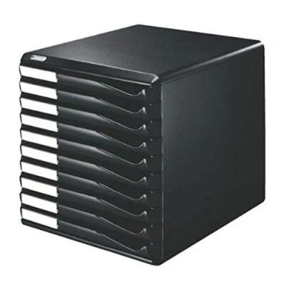 Image de Leitz A4 Bloc de Classement, 10 Tiroirs, Noir, Form Set, 52940095