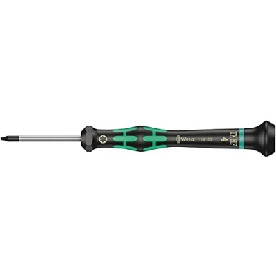 Image de Wera 05118180001 2067 Tournevis électronicien TORX HF avec fonction de retenue, TX 4 x 40 mm, Noir/vert