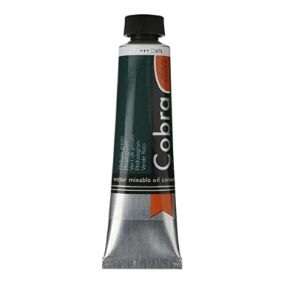 Image de COBRA Talens wassermischbare Ölfarben, 40 ml, 675 Phthalogrün