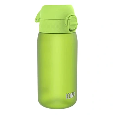 Image de Ion8 Gourde Enfant, 350ml, Anti Fuite, Facile à Ouvrir, Verrouillage Sécurisé, Lavable en Lave Vaisselle, Sans BPA, Poignée de Transport, Nettoyer, Carbone Neutre, Vert