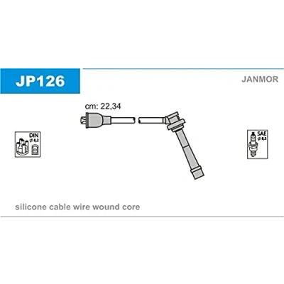 Image de JANMOR JP126 Jeu De Fils d&#039;Allumage SUZUKI: Jimny SUV, SWIFT 2, Grand Vitara 1 SUV