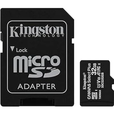 Image de Kingston Canvas Select Plus Carte MIcro SD SDCS2/32GB Class 10 + Adaptateur inclus