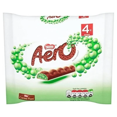 Image de Aero Barres Morceaux de Menthe Au Chocolat Multipack 4 X 27G (Paquet 2)