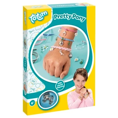 Image de Totum Kit créatif Pretty Pony Bracelets breloques cheval, Multicolore A5