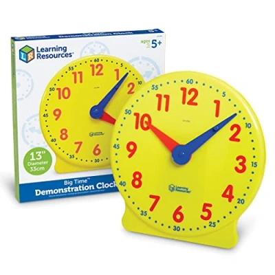 Image de Learning Resources Big Time™ Horloge d&#039;apprentissage de démonstration 12 heures®