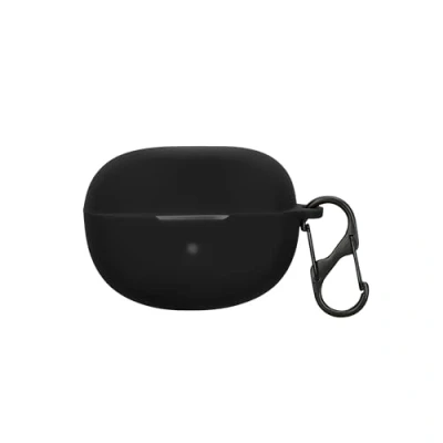 Image de kwmobile Housse pour écouteurs Compatible avec Bose Ultra Open Earbuds Coque de Protection en Silicone Noir