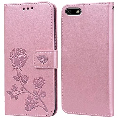 Image de Coque pour Huawei Y5 2018/Honor 7S Housse,Fonction de Support,Fente Carte,Silicone TPU,Flip Étui Case 2018(5.45&quot;)