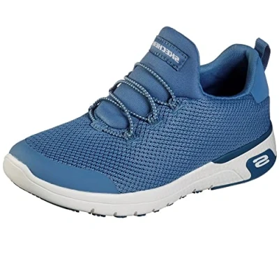 Image de Skechers Femme Marsing Waiola SRC Chaussure de Professionnel la santé, Bleu/Blanc, 36.5 EU