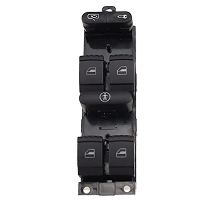 Image de Vitre Électrique Interrupteur 1J4959857 Commutateur Panneau Fenêtre Principal Pour Golf 4 Jetta Bora Passat B5 Siège Leon Toledo 1J4959857D InterrInterrupteur Commande Le