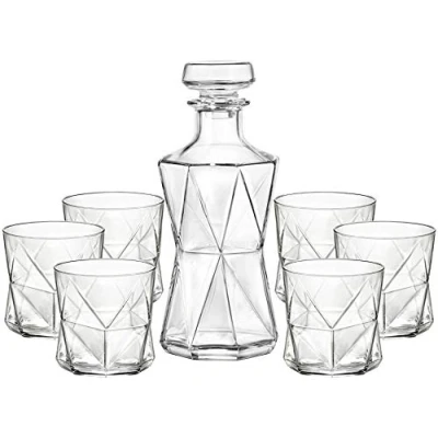 Image de Cassiopea Ensemble carafe à décanter et 6 verres en verre pour spiritueux