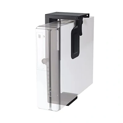 Image de Support d&#039;ordinateur NEWSTAR Montable sous bureau Noir Hauteur réglable 39 54 cm